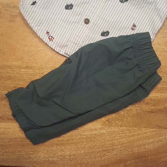 Last Chance! Carter's Baby Button Up & Pants Set - Picture 5 of 7